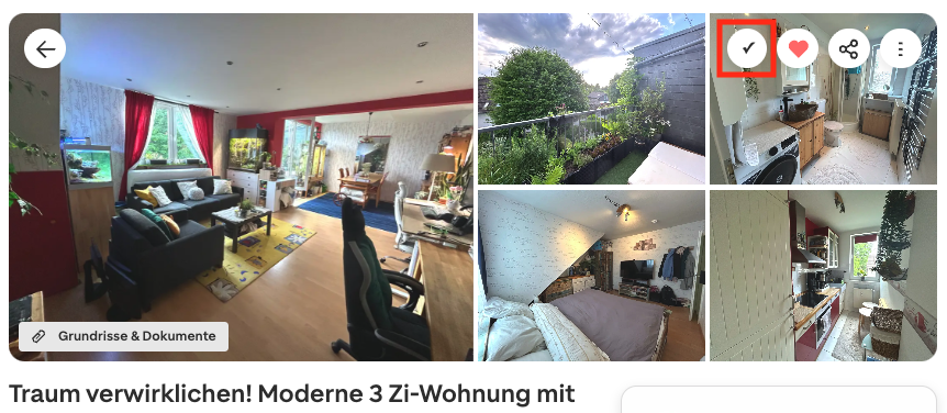 Kompakte Ansicht der gruppierten Favoriten
